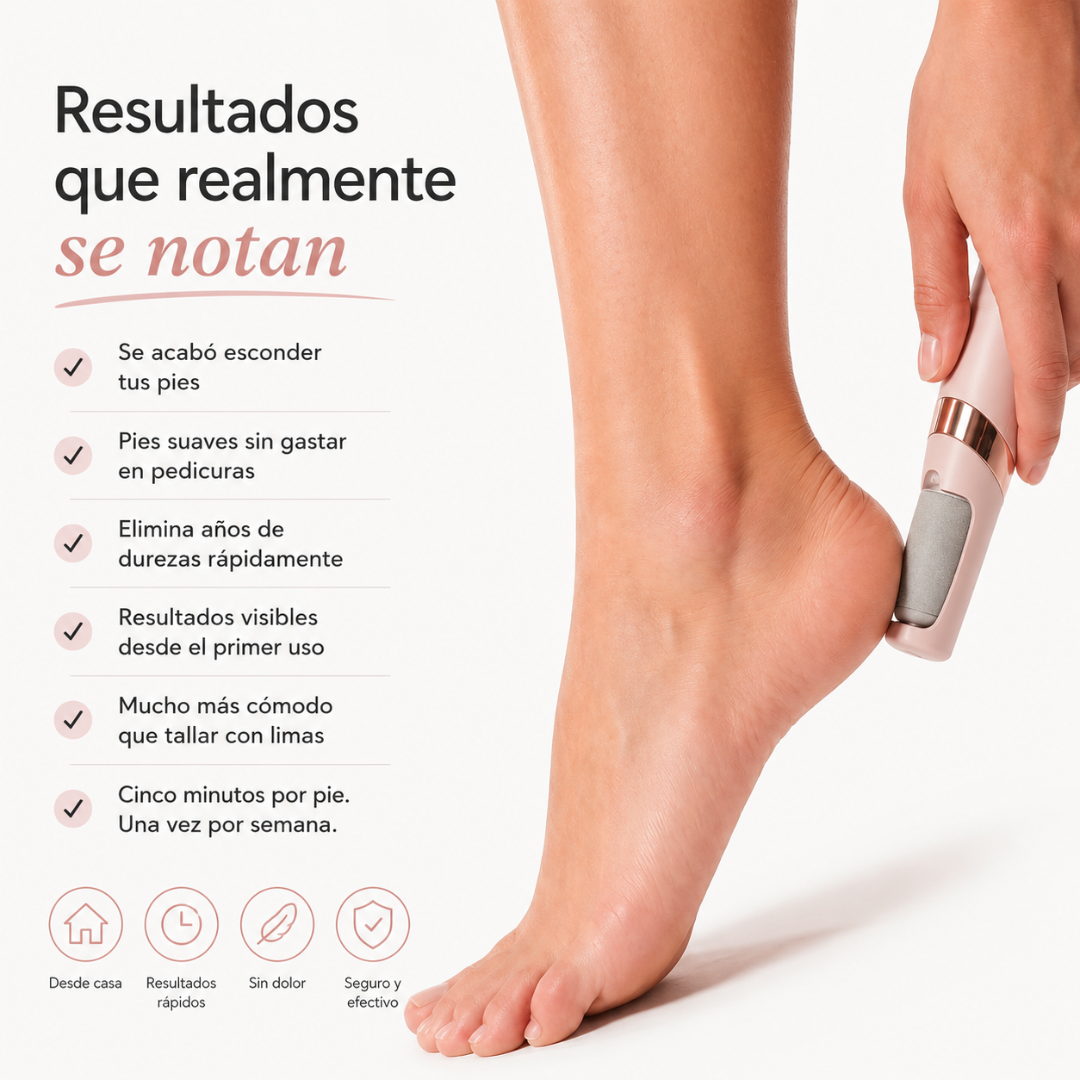 Removedor Eléctrico Recargable - Pies Suaves y Sin Durezas
